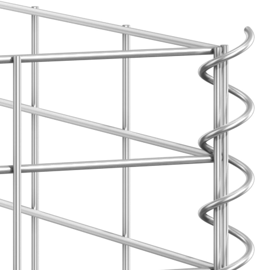 Gabion Plantenbakken 3 St Verhoogd 30X30X50 Cm Ijzer 30 x 30 x 50 cm (3 pcs)