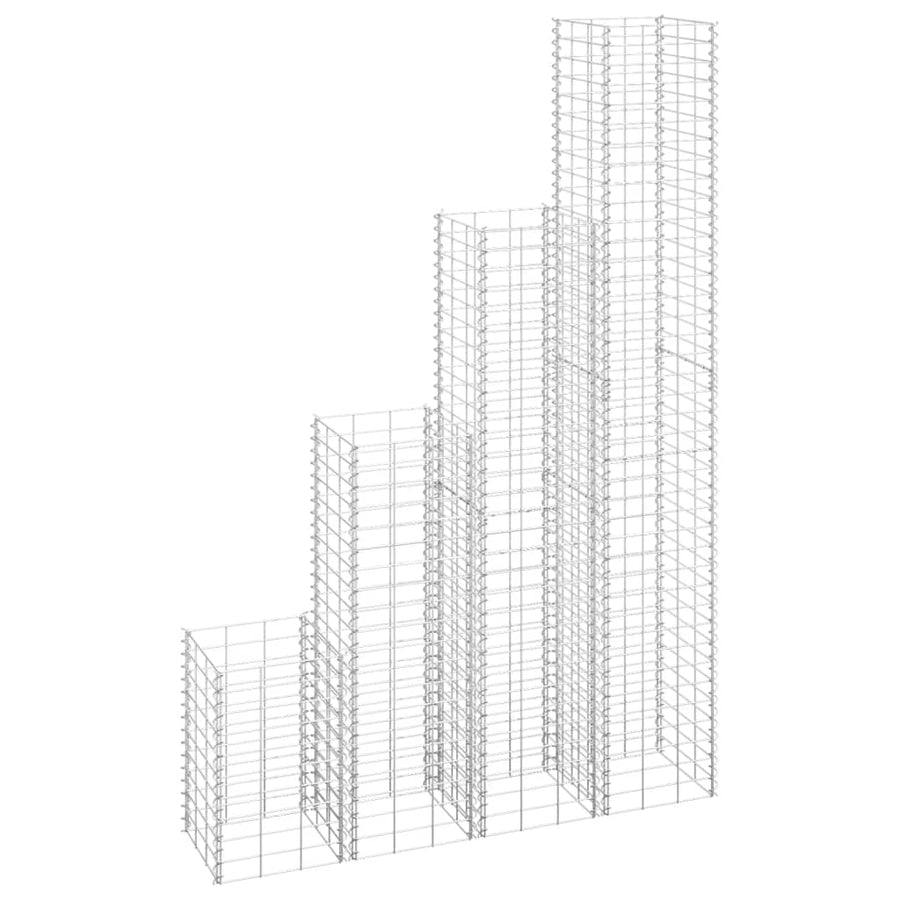 Schanskorf Plantenbakken 4 St 30X30X50/00/50/200 Cm Ijzer 30 x 30 x 50/100/150/200 cm (4 pcs)