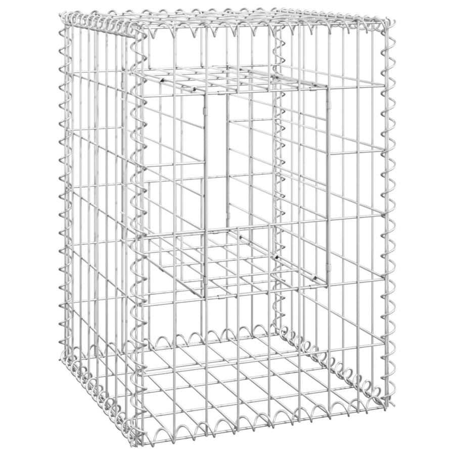 Schanskorf palen 2 st 40x40x60 cm ijzer 2 40 x 40 x 60 cm