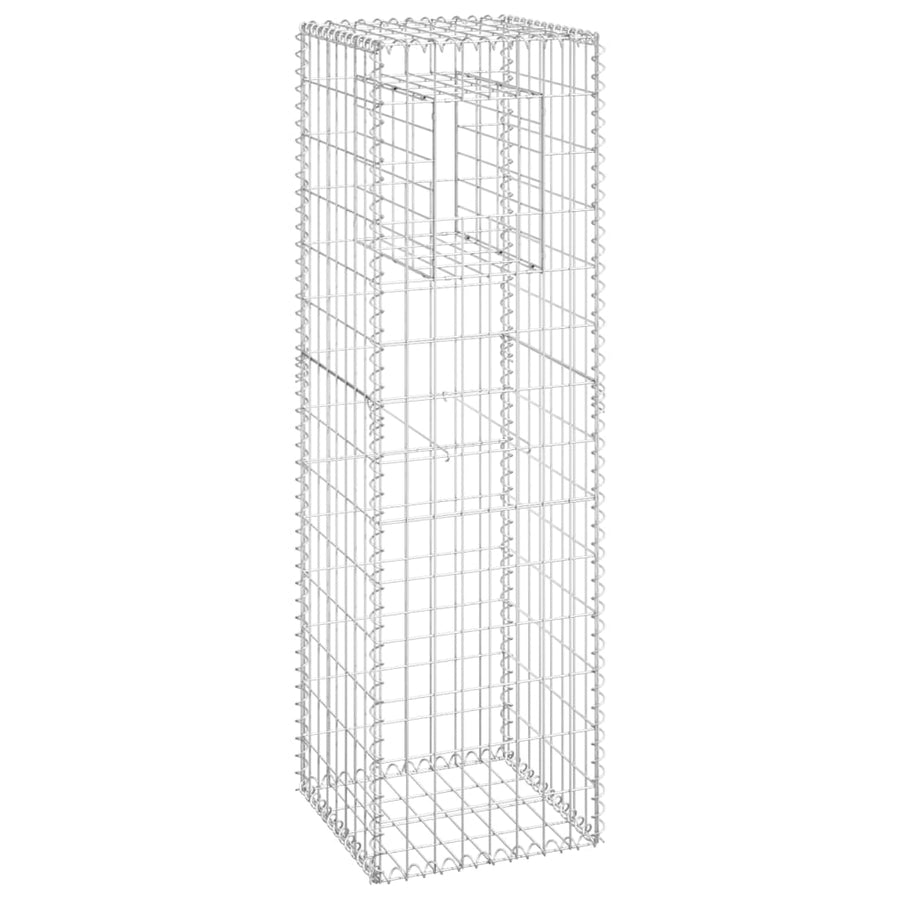 Schanskorf palen 2 st 40x40x140 cm ijzer 2 40 x 40 x 140 cm