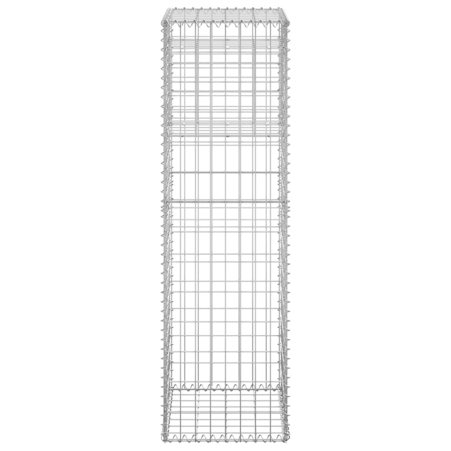 Schanskorf palen 2 st 40x40x140 cm ijzer 2 40 x 40 x 140 cm