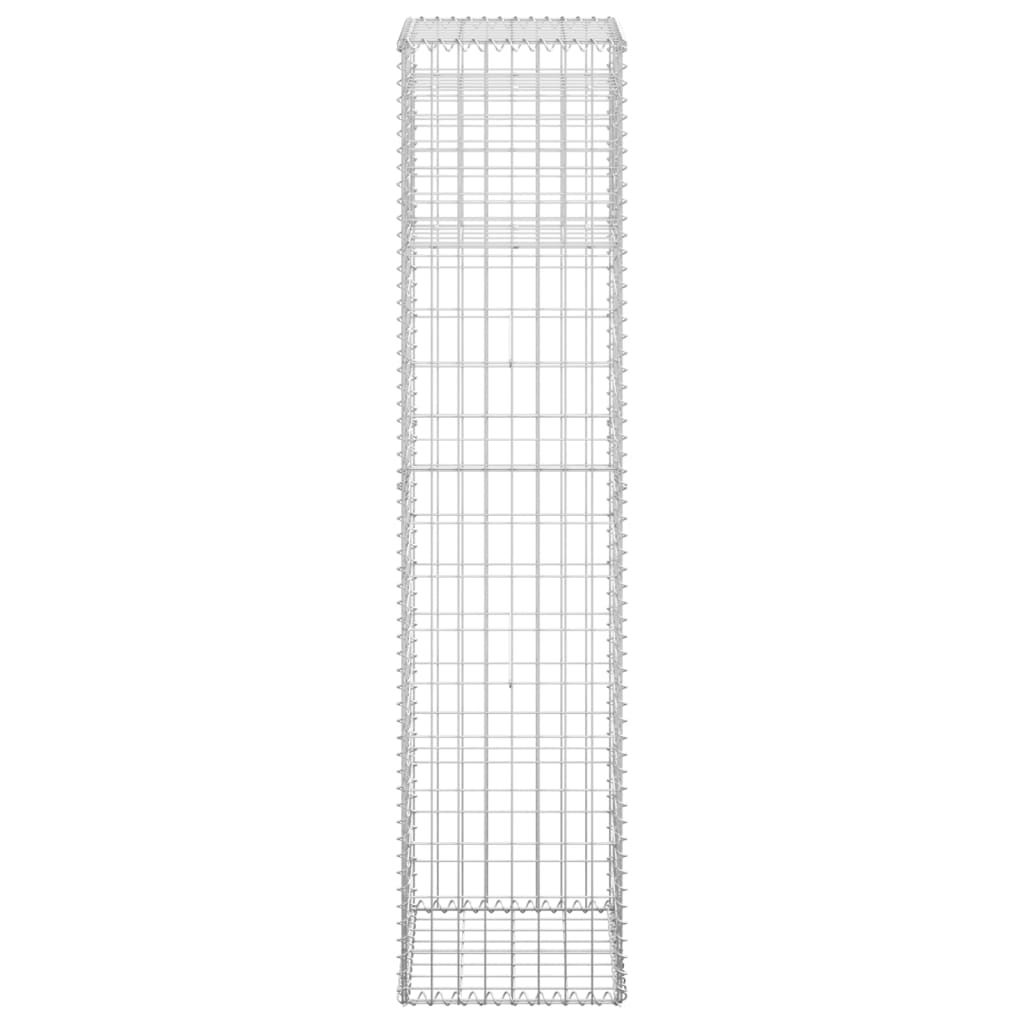 Schanskorf palen 2 st 40x40x180 cm ijzer 2 40 x 40 x 180 cm