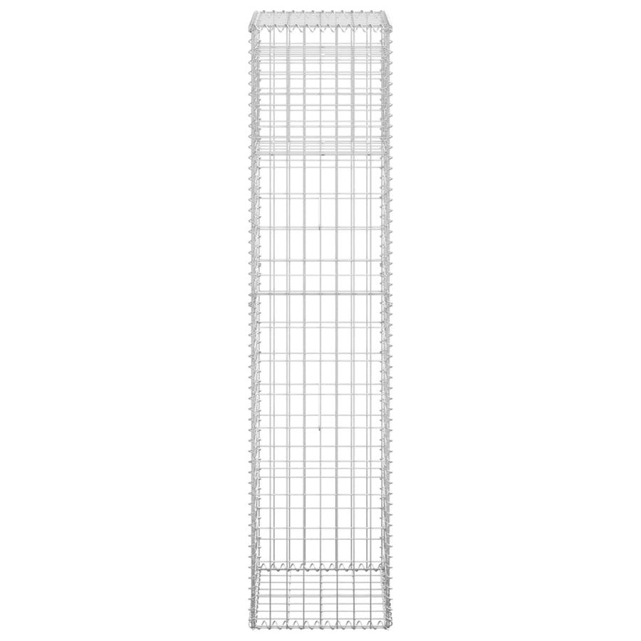 Schanskorf palen 2 st 40x40x180 cm ijzer 2 40 x 40 x 180 cm