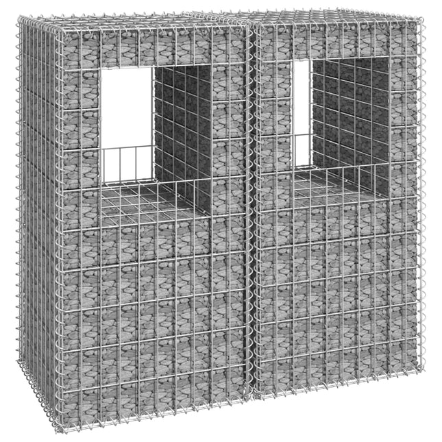 Schanskorf palen 2 st 50x50x100 cm ijzer 2 50 x 50 x 100 cm