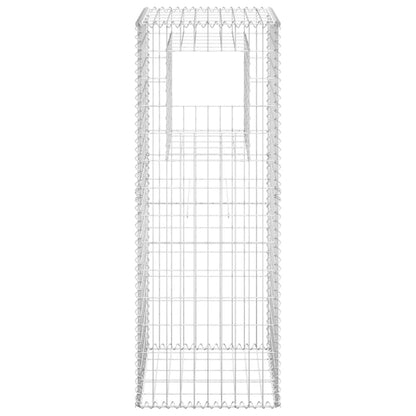 Schanskorf palen 2 st 50x50x140 cm ijzer 2 50 x 50 x 140 cm