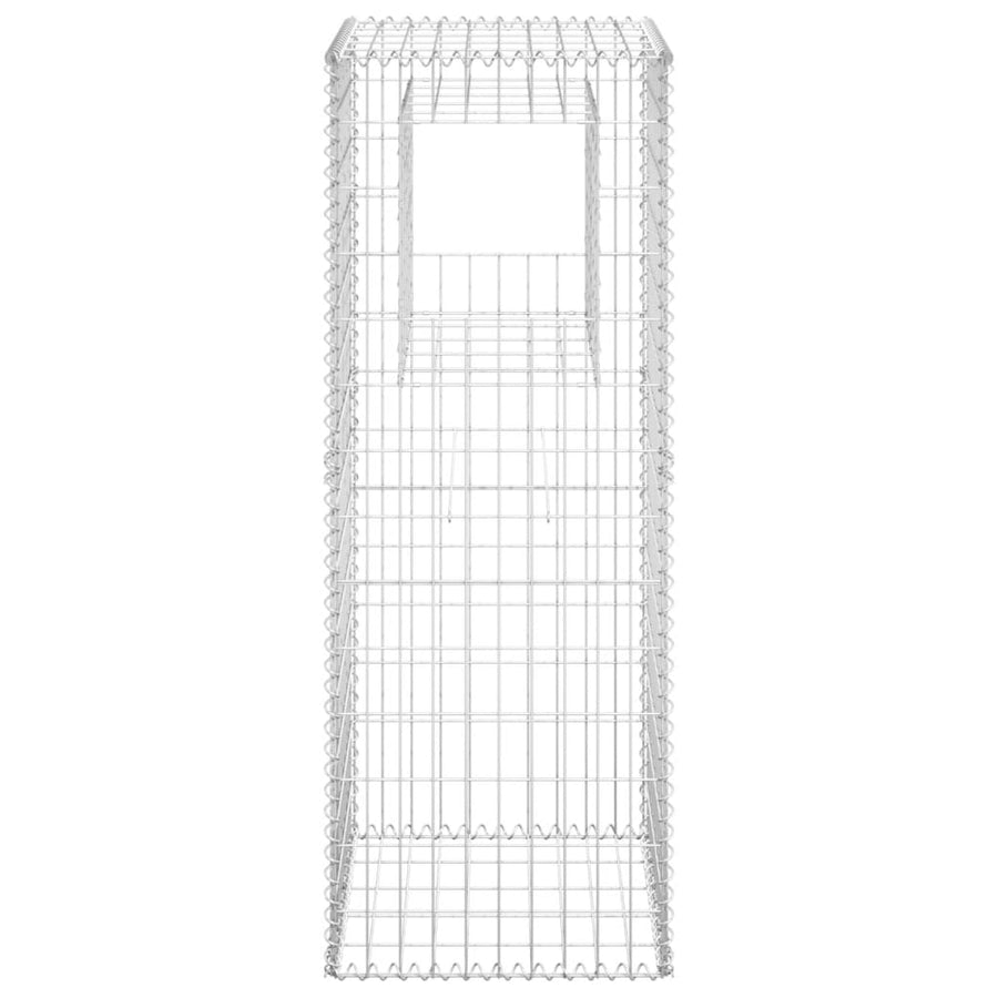 Schanskorf palen 2 st 50x50x140 cm ijzer 2 50 x 50 x 140 cm