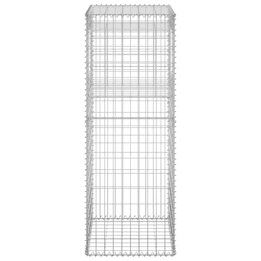 Schanskorf palen 2 st 50x50x140 cm ijzer 2 50 x 50 x 140 cm