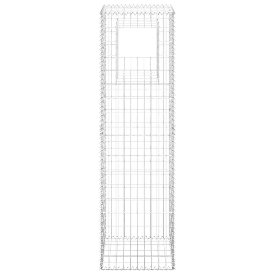Schanskorf palen 2 st 50x50x180 cm ijzer 2 50 x 50 x 180 cm