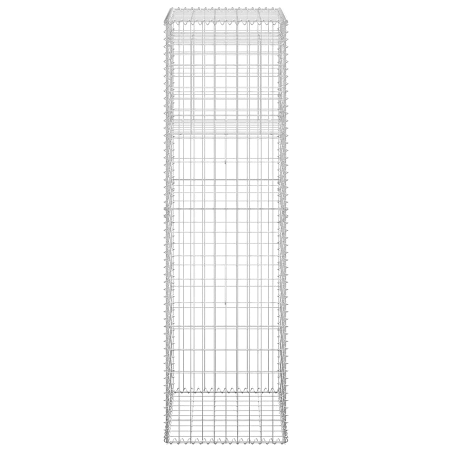 Schanskorf palen 2 st 50x50x180 cm ijzer 2 50 x 50 x 180 cm
