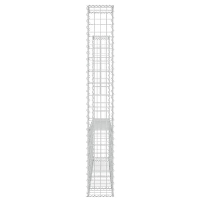 Schanskorf U-vormig met 2 palen 140x20x150 cm ijzer 140 x 20 x 150 cm