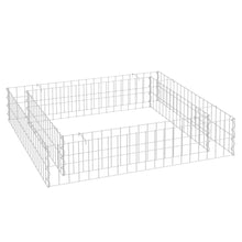 Gabion Plantenbak Verhoogd Gegalvaniseerd Staal 100 x 100 x 20 cm