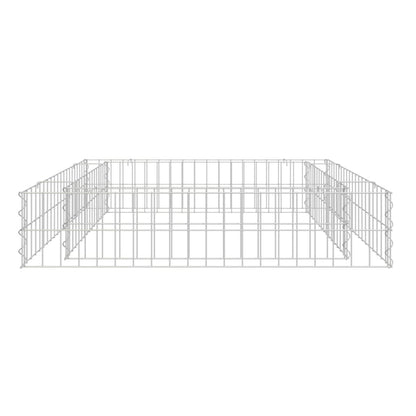 Gabion Plantenbak Verhoogd Gegalvaniseerd Staal 100 x 100 x 20 cm