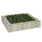 Gabion Plantenbak Verhoogd Gegalvaniseerd Staal 100 x 100 x 20 cm