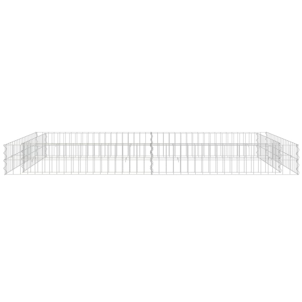 Gabion Plantenbak Verhoogd Gegalvaniseerd Staal 200 x 100 x 20 cm