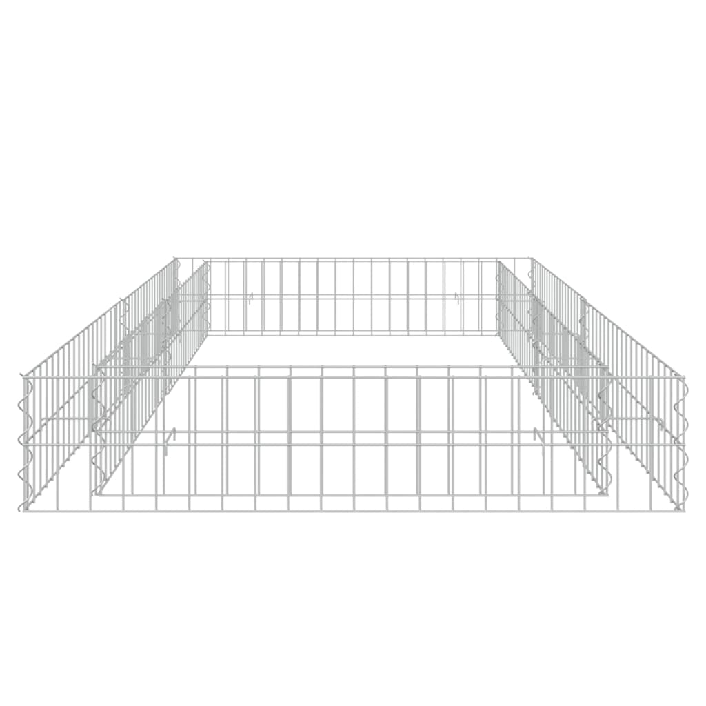 Gabion Plantenbak Verhoogd Gegalvaniseerd Staal 200 x 100 x 20 cm