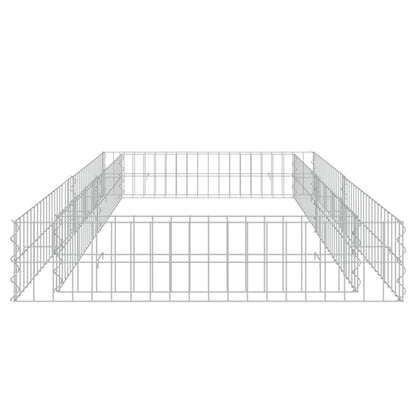 Gabion Plantenbak Verhoogd Gegalvaniseerd Staal 200 x 100 x 20 cm
