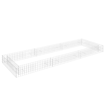 Gabion Plantenbak Verhoogd Gegalvaniseerd Staal 300 x 100 x 20 cm