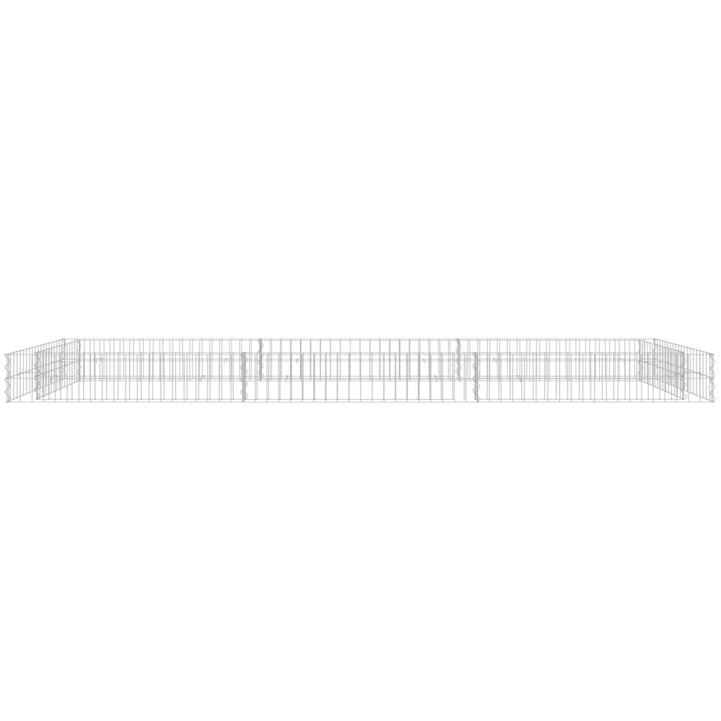 Gabion Plantenbak Verhoogd Gegalvaniseerd Staal 300 x 100 x 20 cm