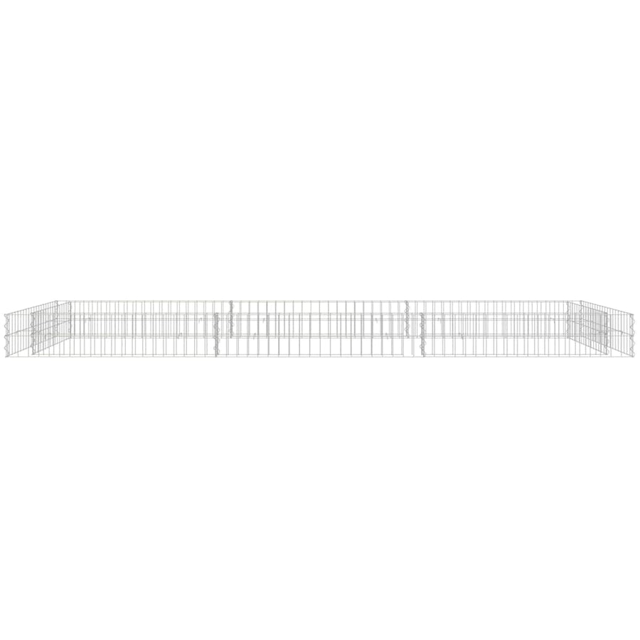 Gabion Plantenbak Verhoogd Gegalvaniseerd Staal 300 x 100 x 20 cm