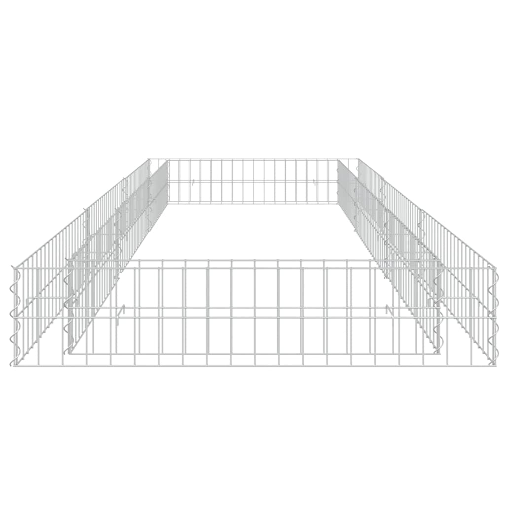 Gabion Plantenbak Verhoogd Gegalvaniseerd Staal 300 x 100 x 20 cm