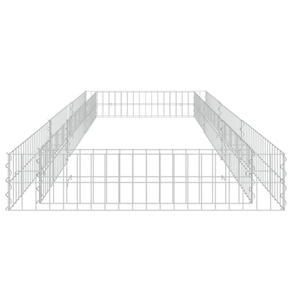 Gabion Plantenbak Verhoogd Gegalvaniseerd Staal 300 x 100 x 20 cm