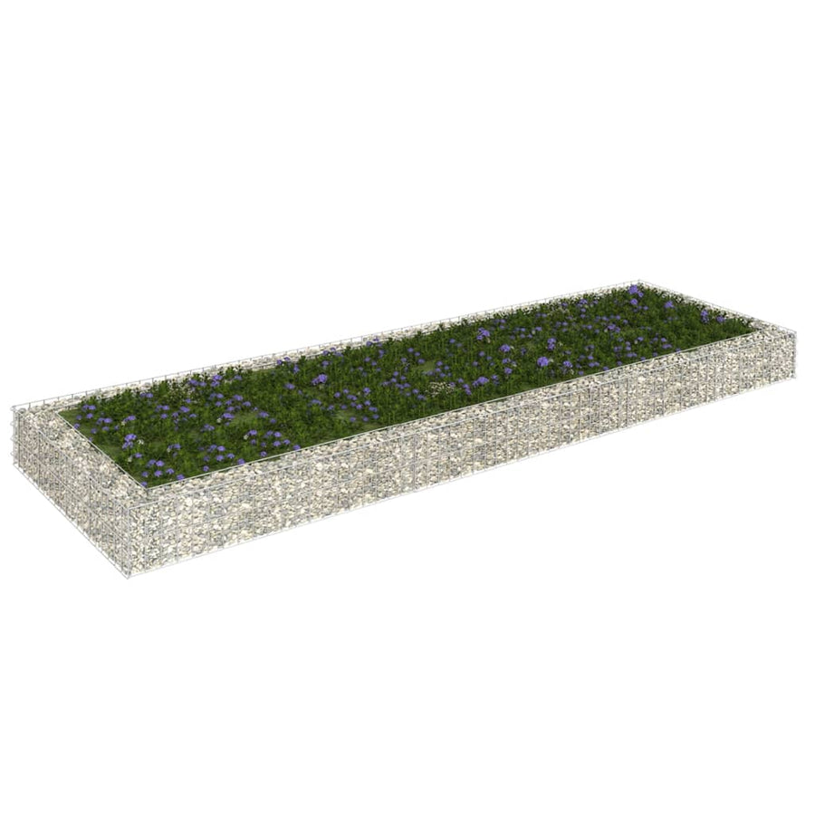Gabion Plantenbak Verhoogd Gegalvaniseerd Staal 300 x 100 x 20 cm