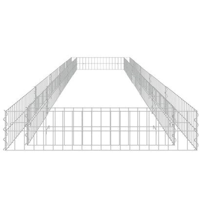 Gabion Plantenbak Verhoogd Gegalvaniseerd Staal 500 x 100 x 20 cm