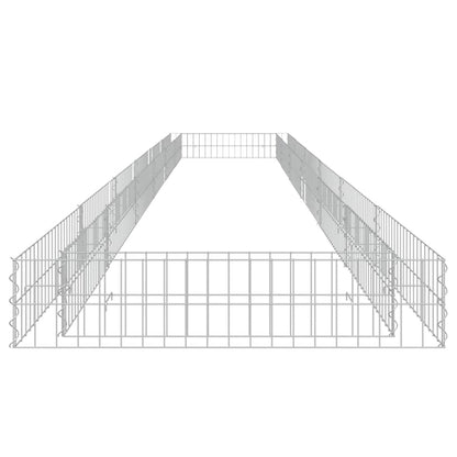 Gabion Plantenbak Verhoogd Gegalvaniseerd Staal 600 x 100 x 20 cm