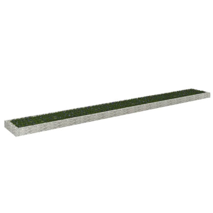 Gabion Plantenbak Verhoogd Gegalvaniseerd Staal 800 x 100 x 20 cm