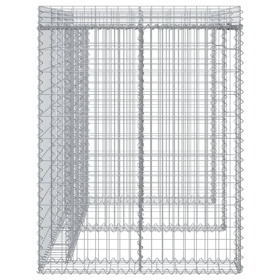 Schanskorf Voor Vuilnisbak 192X91X120 Cm Gegalvaniseerd Ijzer 2 containers