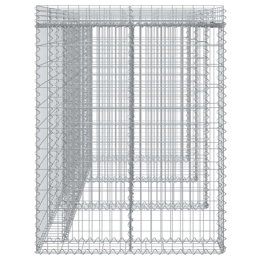 Schanskorf Voor Vuilnisbak 270X91X120 Cm Gegalvaniseerd Ijzer 3 containers