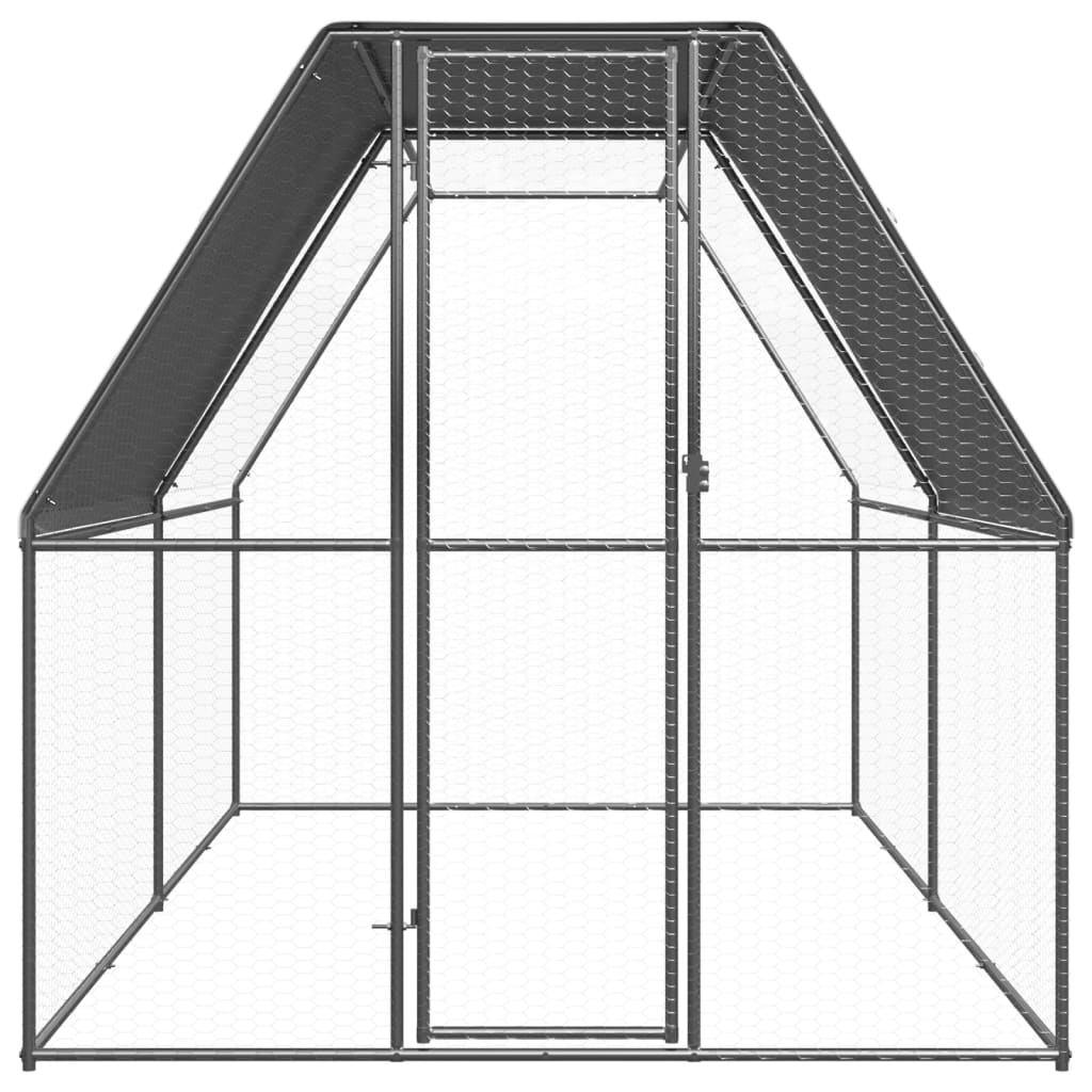 Kippenhok Gegalvaniseerd Staal 2 x 4 x 2 m