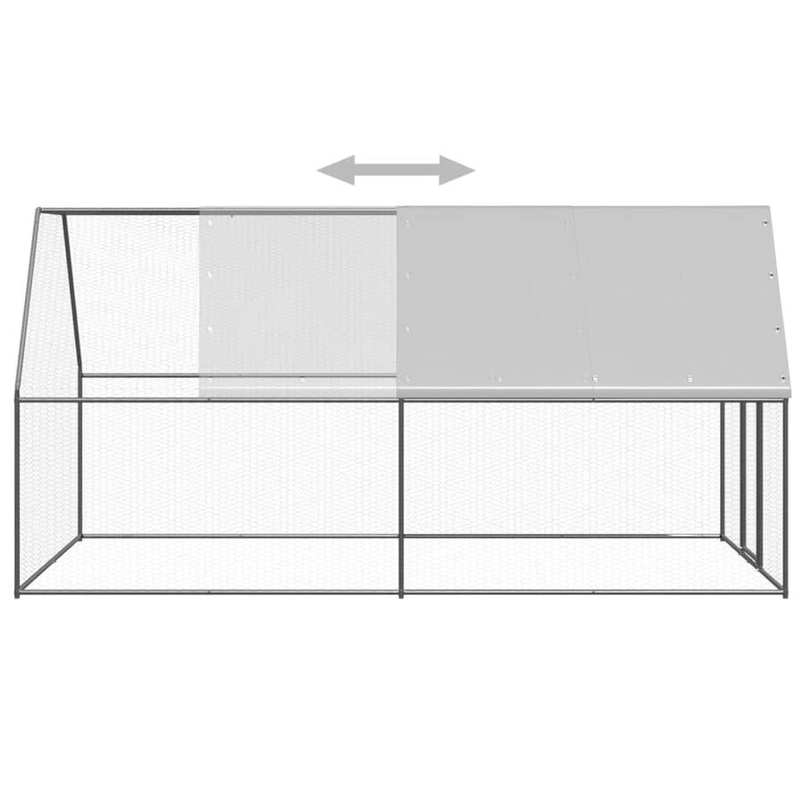 Kippenhok Gegalvaniseerd Staal 2 x 4 x 2 m
