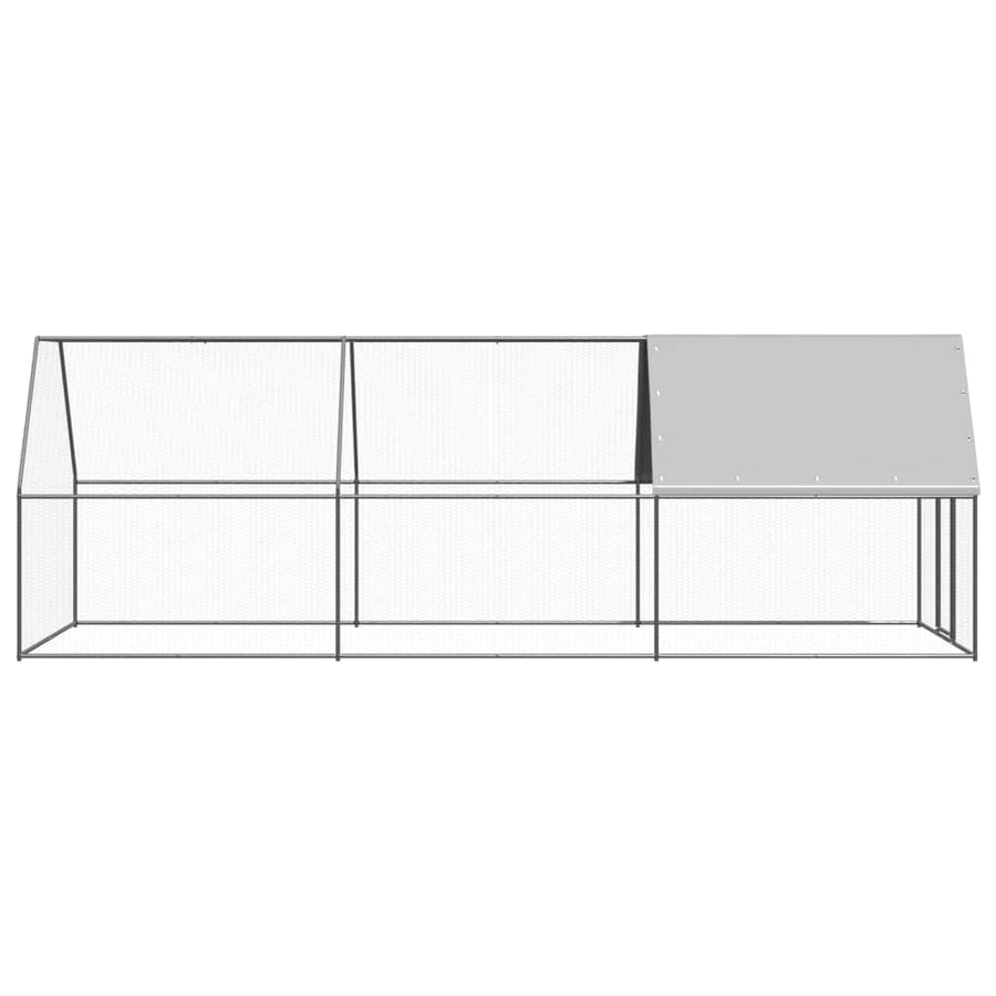Kippenhok Gegalvaniseerd Staal 2 x 6 x 2 m