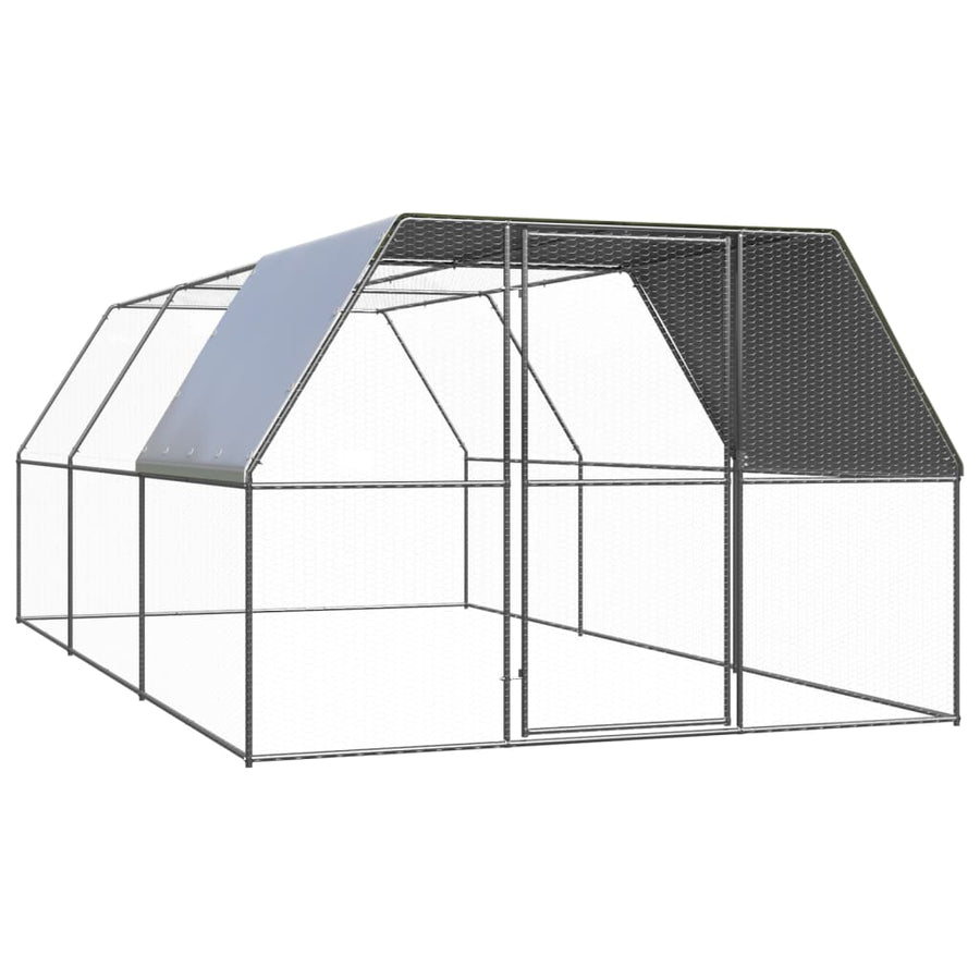 Kippenhok Gegalvaniseerd Staal 3 x 6 x 2 m