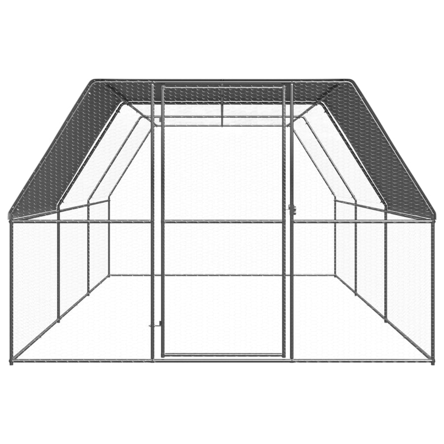 Kippenhok Gegalvaniseerd Staal 3 x 6 x 2 m