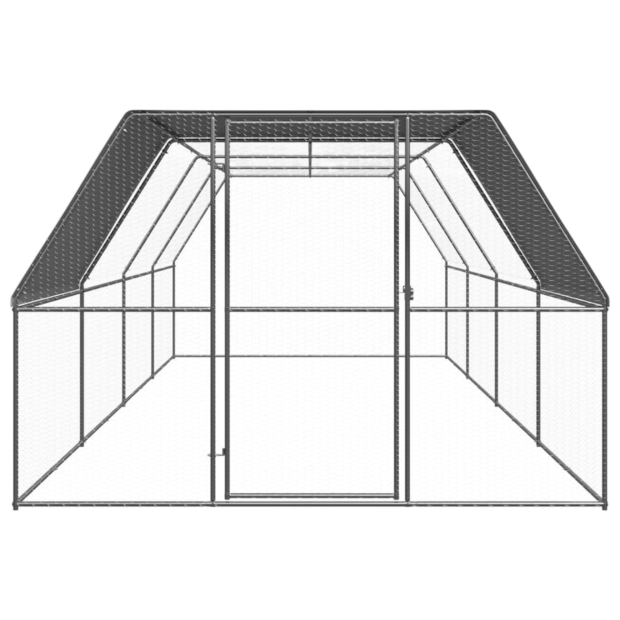 Kippenhok Gegalvaniseerd Staal 3 x 8 x 2 m
