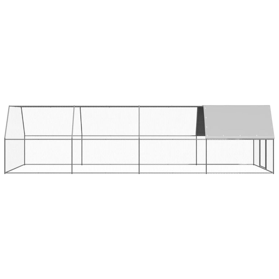 Kippenhok Gegalvaniseerd Staal 3 x 8 x 2 m