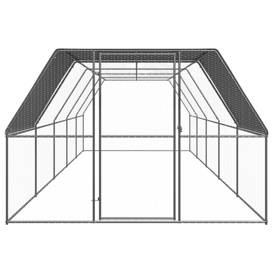 Kippenhok Gegalvaniseerd Staal 3 x 10 x 2 m