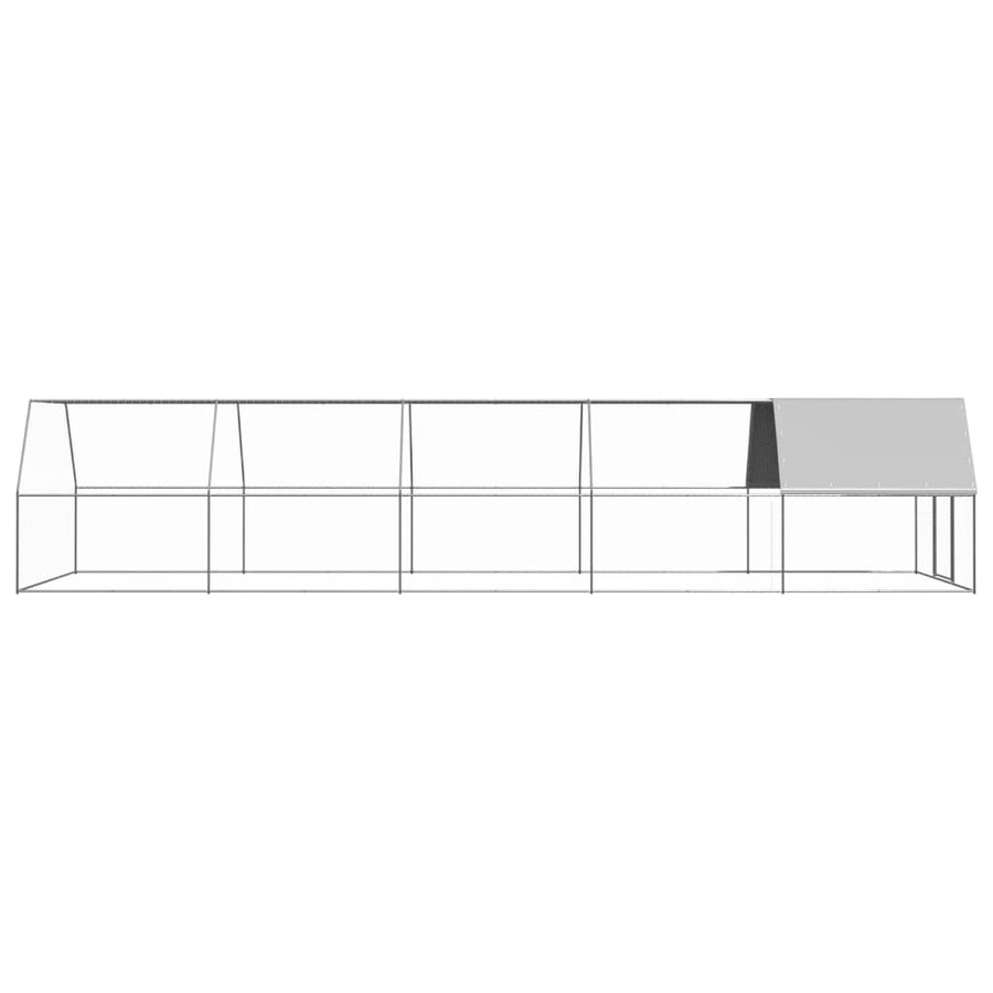 Kippenhok Gegalvaniseerd Staal 3 x 10 x 2 m