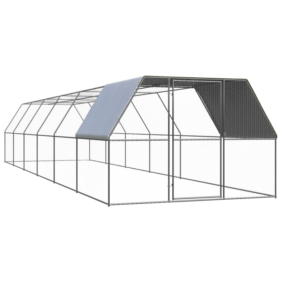 Kippenhok Gegalvaniseerd Staal 3 x 12 x 2 m