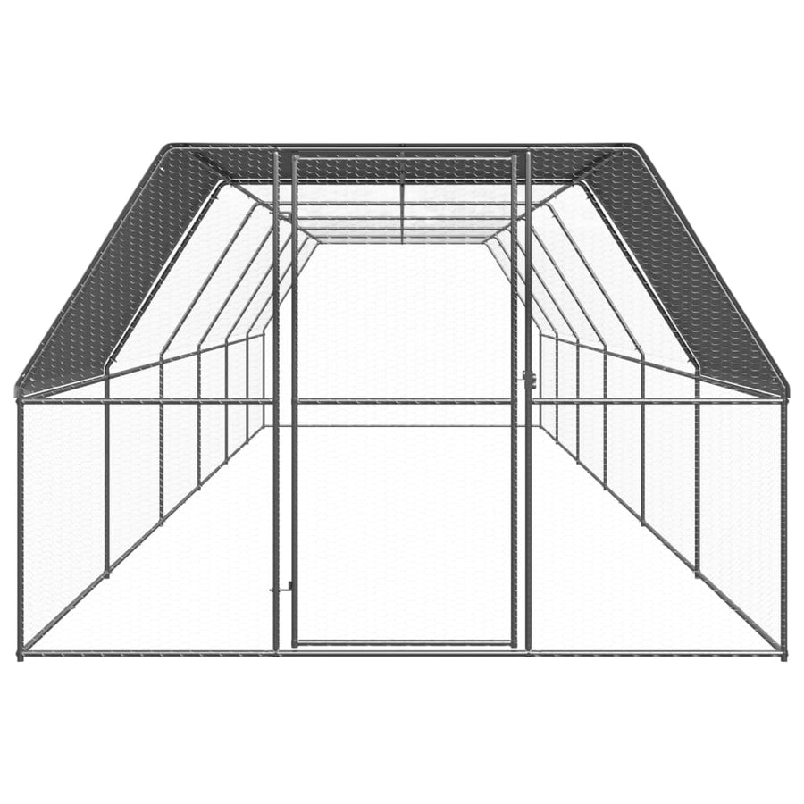Kippenhok Gegalvaniseerd Staal 3 x 12 x 2 m