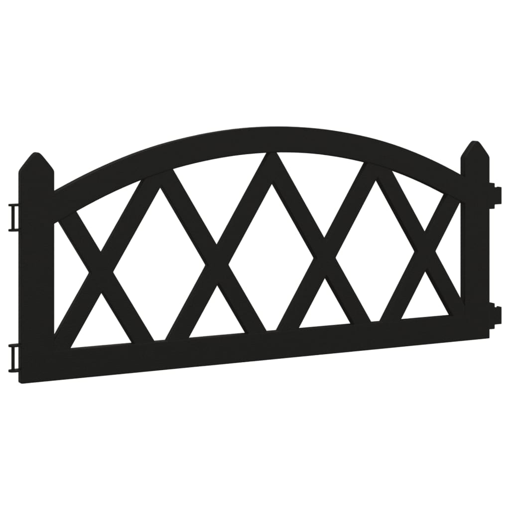 Gazonranden 17 st 10 m polypropeen zwart Zwart