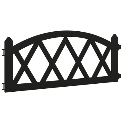 Gazonranden 17 st 10 m polypropeen zwart Zwart