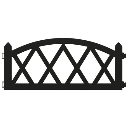 Gazonranden 17 st 10 m polypropeen zwart Zwart