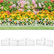 Gazonranden 10m polypropeen wit 17 stuks