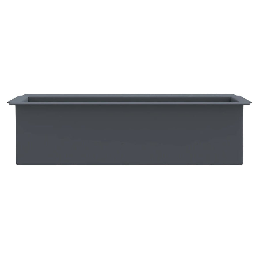 Bloembakken Voor Europallets 12 St 36X13,5X9,5 Cm Pp Grijs