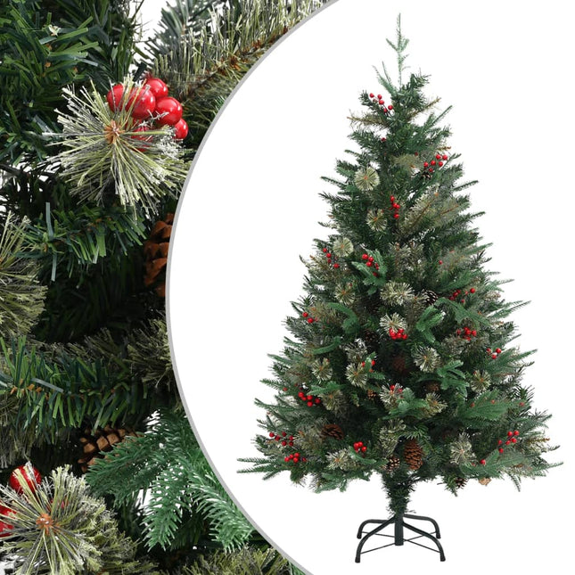 Kerstboom Met Dennenappels 20 Cm Pvc En Pe Groen 120 x 60 cm