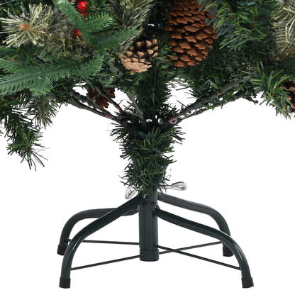 Kerstboom Met Dennenappels 225 Cm Pvc En Pe Groen 225 x 94 cm