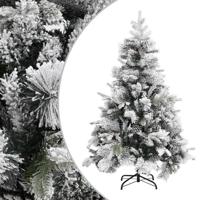 Kerstboom Met Dennenappels En Sneeuw 50 Cm Pvc En Pe 150 x 80 cm